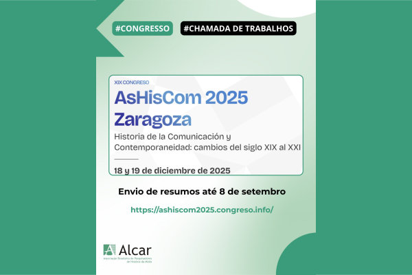 No momento, você está visualizando XIX Congresso AsHisCom, na Espanha, abre período de submissão de resumos