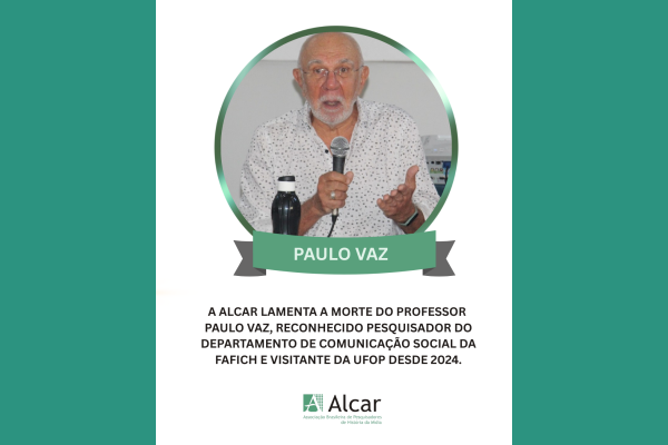 No momento, você está visualizando A ALCAR lamenta a morte do professor Paulo Vaz